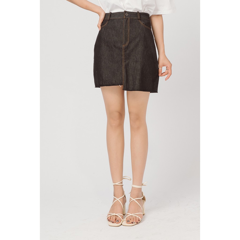 92Wear - Chân váy jean lệch gấu -Hàng nhập khẩu | BigBuy360 - bigbuy360.vn