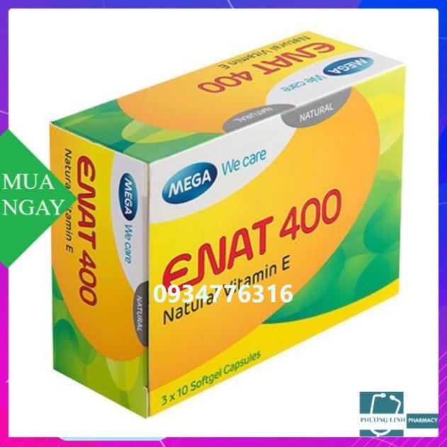 E NAT 400 làm đẹp da , chống lão hoá....( hộp 30 viên)