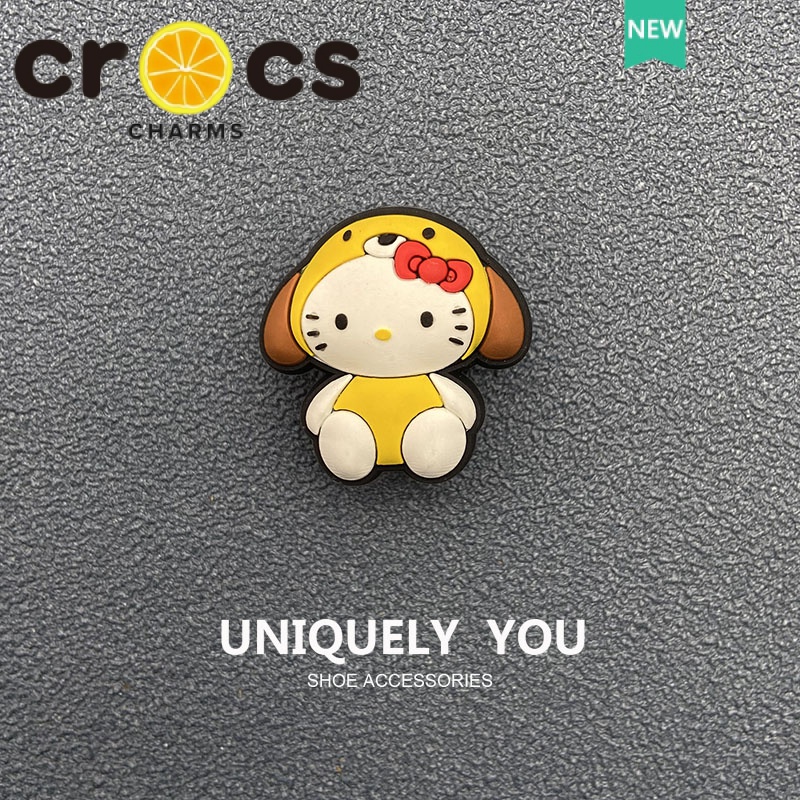 Crocs Móc Khóa Hình Mèo Hoạt Hình Dễ Thương Trang Trí Giày crocs