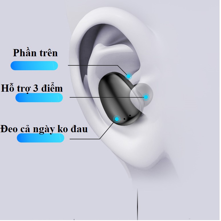 Tai nghe bluetooth 5.0 cảm ứng Dreamer X7 nghe gọi hai tai