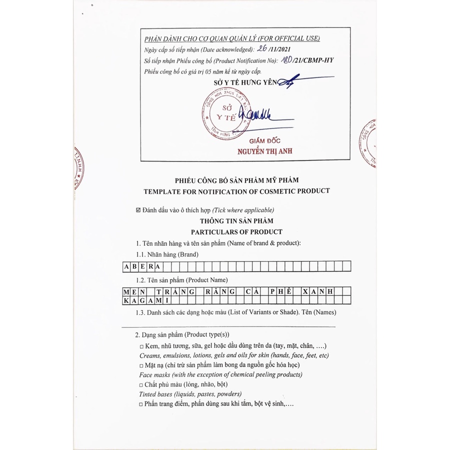 Men trắng răng Kagami Abera 110g - Đánh Bay Mọi Vết Ố Vàng Trên Răng