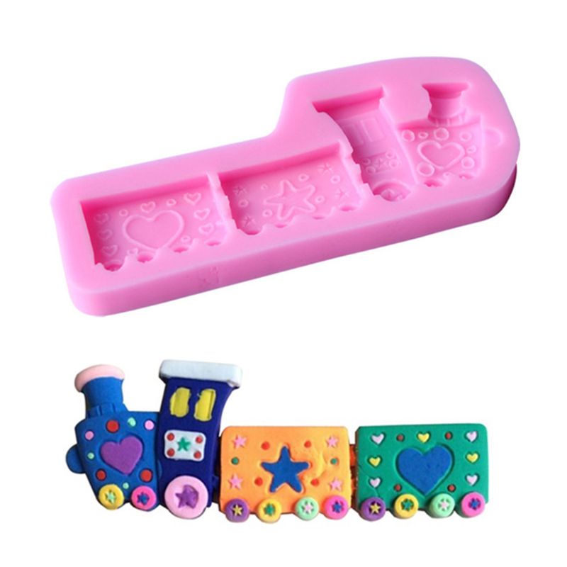 Khuôn Silicone Làm Bánh Hình Đoàn Tàu Sáng Tạo