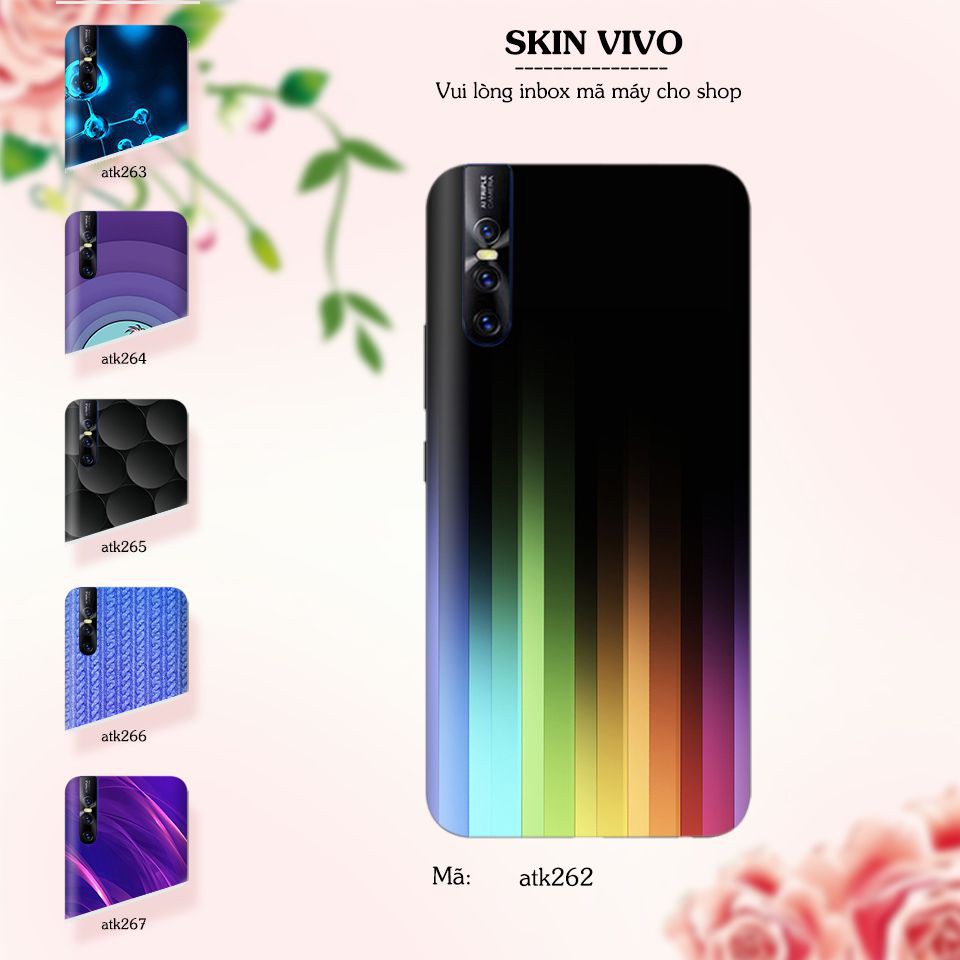 [FLASH SALE] Skin dán cho các dòng điện thoại Vivo V7 - V7 plus - V11 - V15 in nhiều mẫu cực đẹp