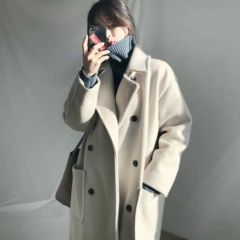 ORDER Áo khoác dạ dài style Hàn Quốc 2021