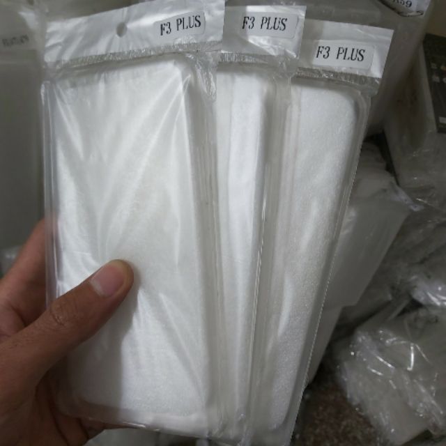 Bộ 3 chiếc ốp dẻo silicon oppo F3 PLUS trong suốt (loại tốt)