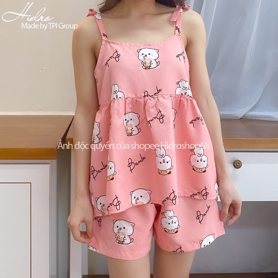 Bộ Ngủ Hai Dây Kate Thái Họa Tiết Dễ Thương | BigBuy360 - bigbuy360.vn