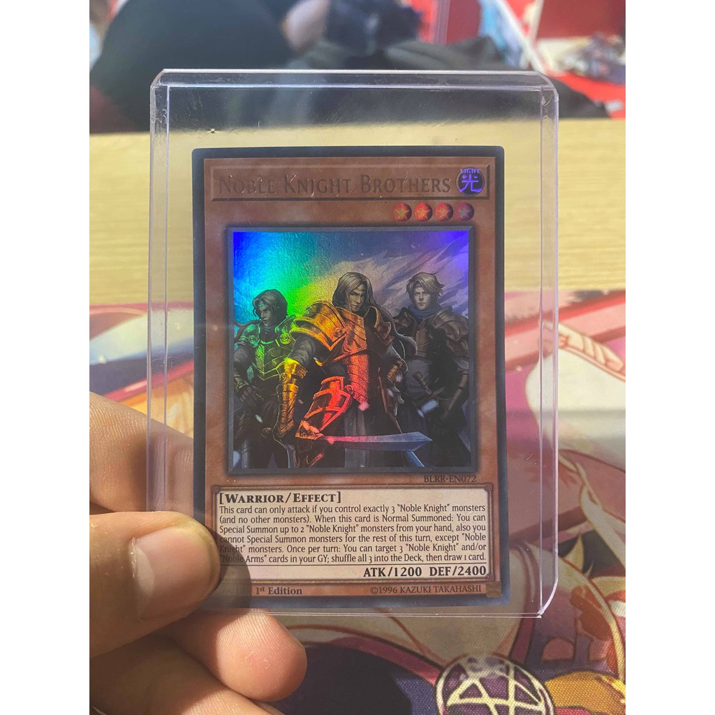 Lá bài thẻ bài Yugioh Noble Knight Brothers - Ultra Rare - Tặng bọc bài nhựa bảo quản