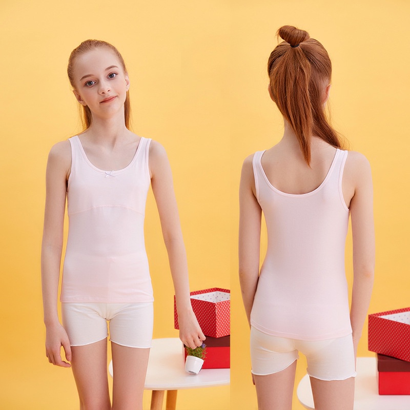 Áo Lót Cotton Hai Dây Xinh Xắn Dành Cho Nữ