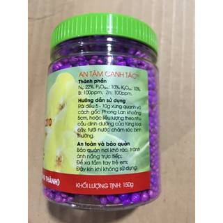 {GIÁ TẬN GỐC } Phân tan chậm cho phong lan giai đoạn DƯỠNG SAU HOA TÀN Flowermate 210 phân giải 4 tháng (Hũ 150g)