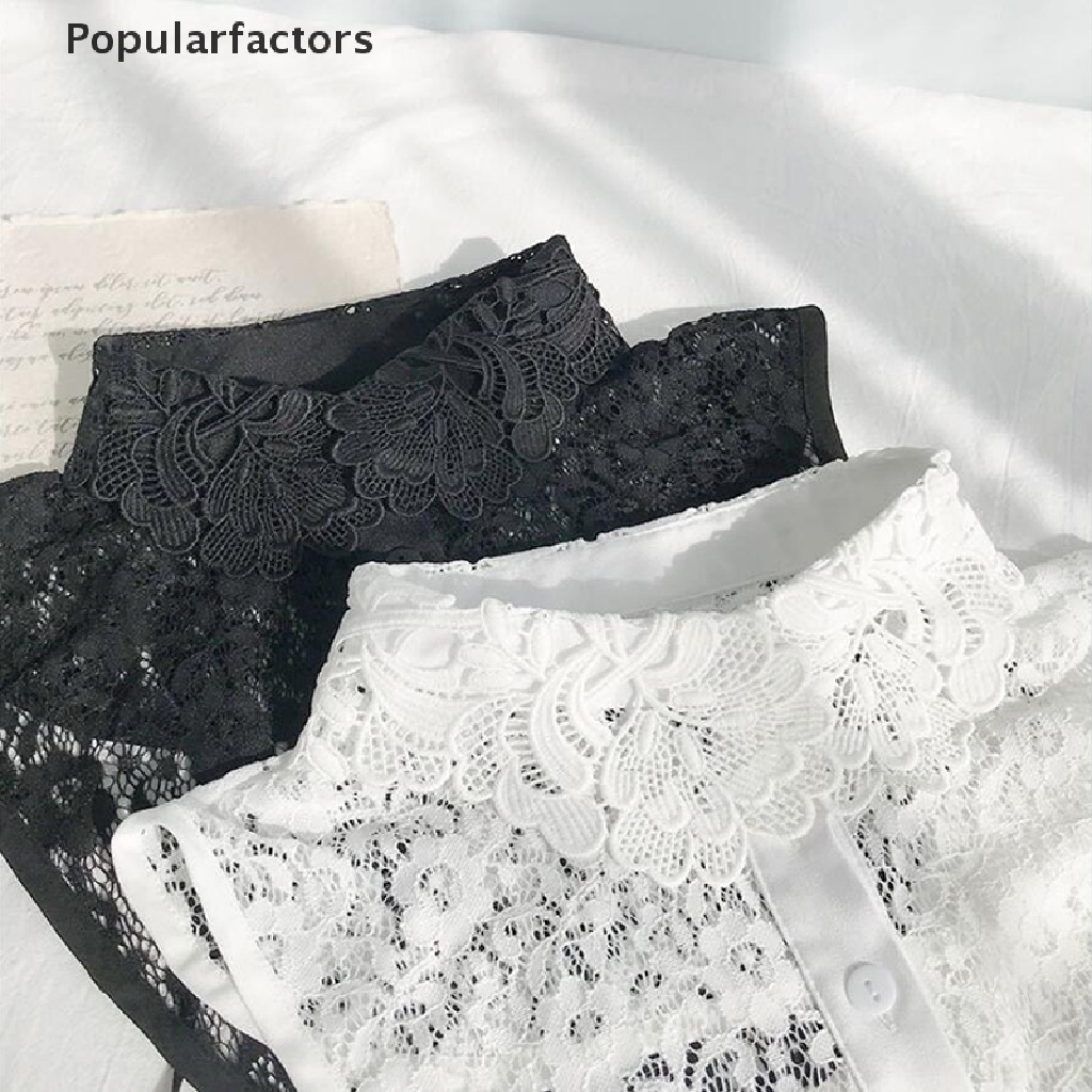 Cổ Áo Giả Bằng Ren Rỗng Mềm Mại Có Thể Tháo Rời