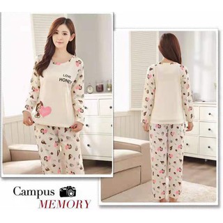 Bộ pijama dài tay cho nữ