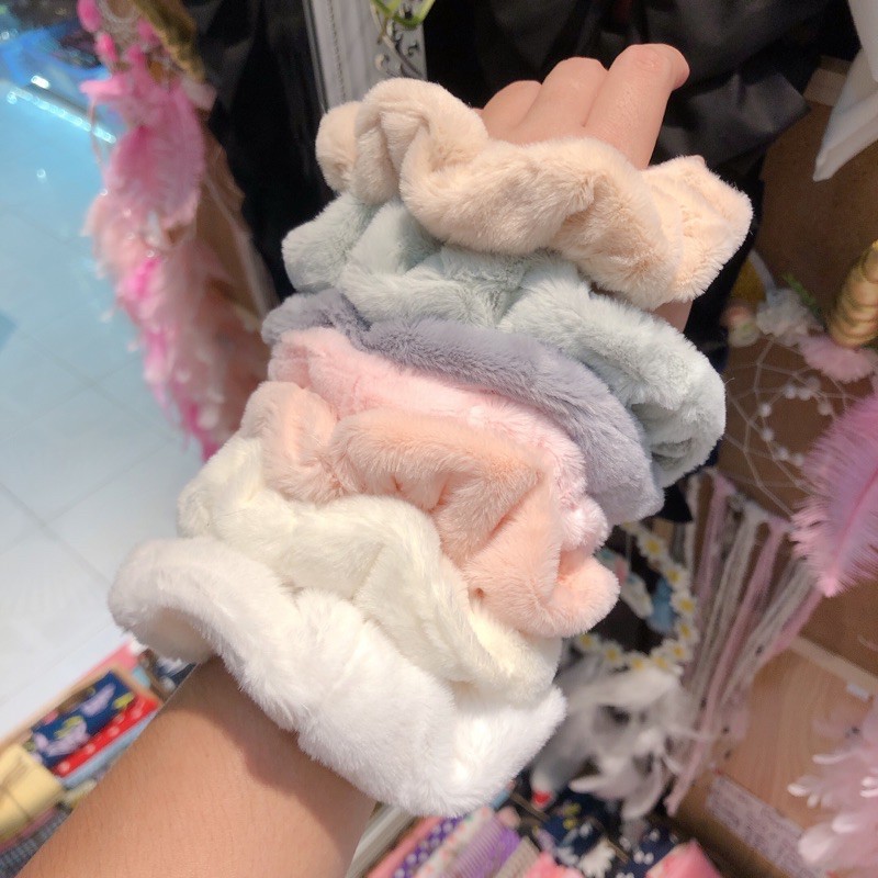 Scrunchies dây buộc tóc bông - tiemcuaan