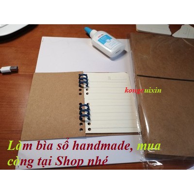 Giấy Kraft nâu bò dày nhất 500GSM làm mô hình, hộp đóng gói, bìa sổ tay, album ảnh DIY,...