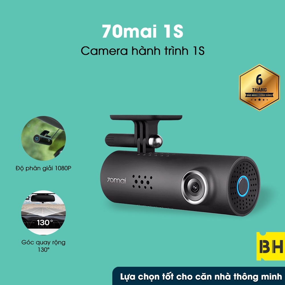 Camera hành trình Xiaomi 70mai Smart Dash Cam 1S D06 Phiên Bản quốc tế Điều khiển qua App và giọng nói 1080P