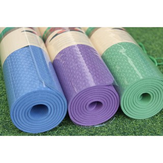 Thảm Tập YOGA Cao Cấp TPE 1 Lớp - 8mm đàn hôi tốt, độ bám cao .
