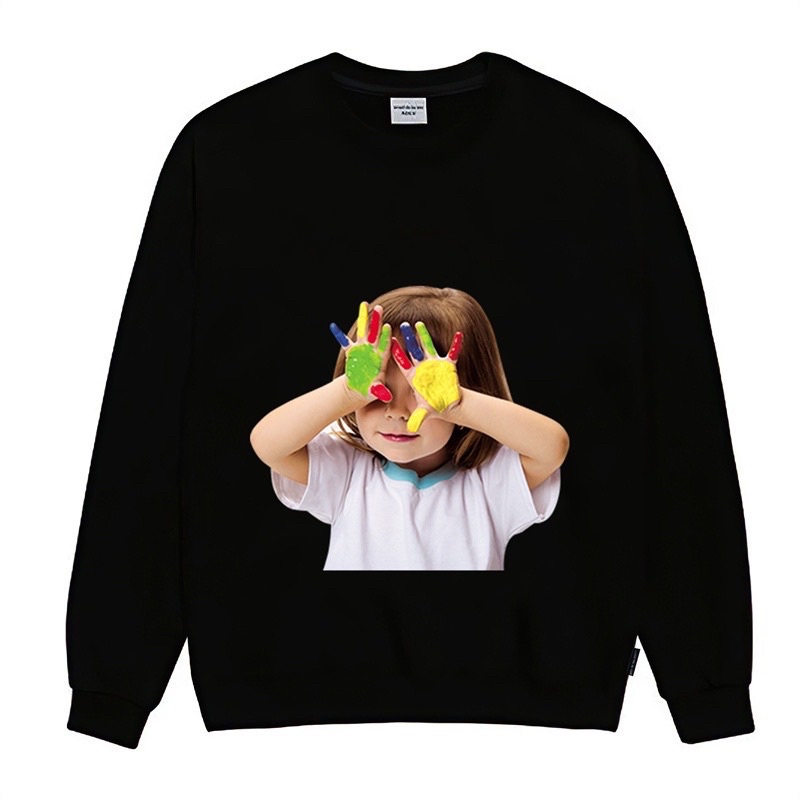 Áo Nỉ Sweater ADLV Cổ Tròn Dáng Rộng In Họa Tiết Thời Trang Full Tag Mác