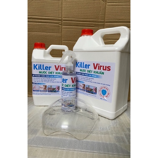 (Q8) Nước xịt rửa tay diệt khuẩn và đồ vật Killer Virus rẻ (bình 2lit)