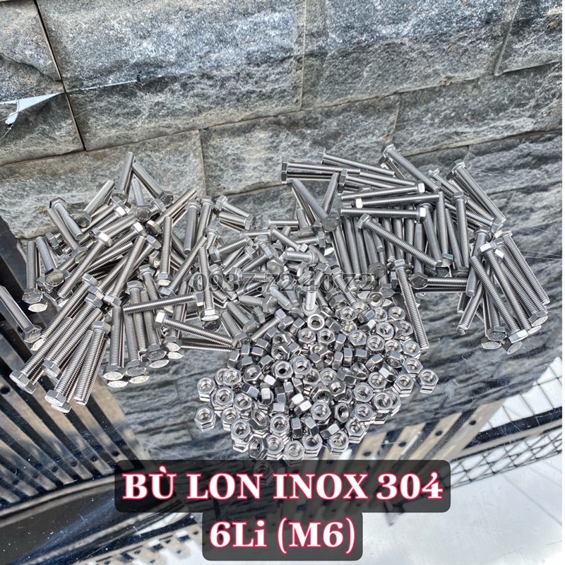 Bù Lon  M6 Inox 304 Giá Siêu Rẻ