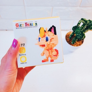 Mini Block - Meowth (pokemon) - Đồ chơi xếp hình lego