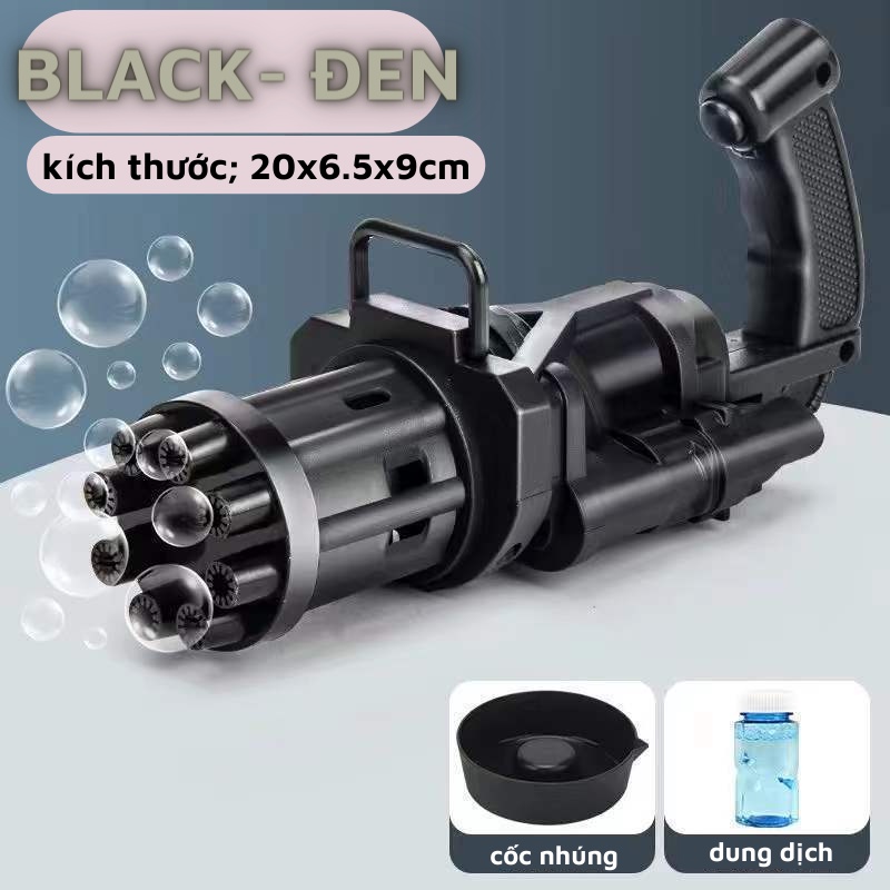 Súng Bắn Bong Bóng Xà Phòng 8 Nòng Siêu Mạnh, Siêu Ngầu Cho Bé REDTECH.