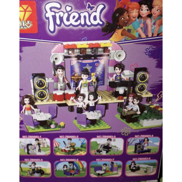 Lắp ráp 1 hộp LegoFriend các nghệ sĩ 9983 trọn bộ