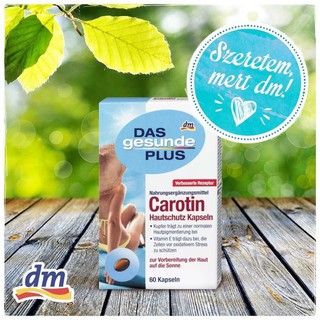 Viên uống chống nắng Carotin của Das gesunde Plus - hàng nội địa Đức ( 60 viên/ 2 tháng )