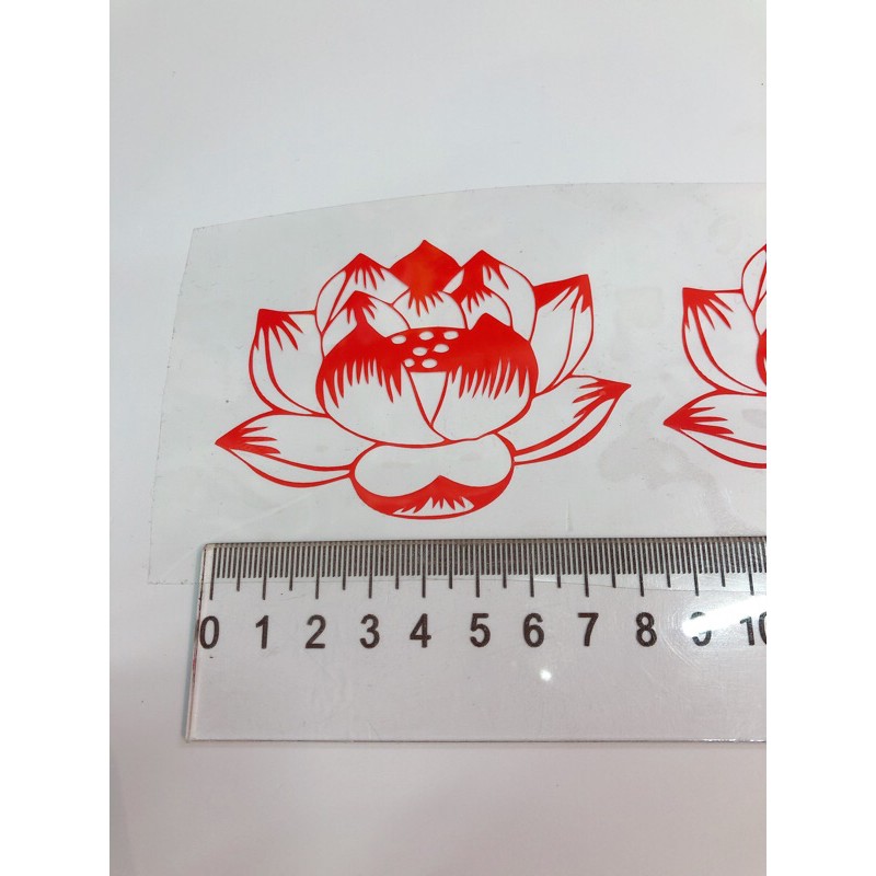 LOGO in ủi áo trực tiếp hình hoa sen