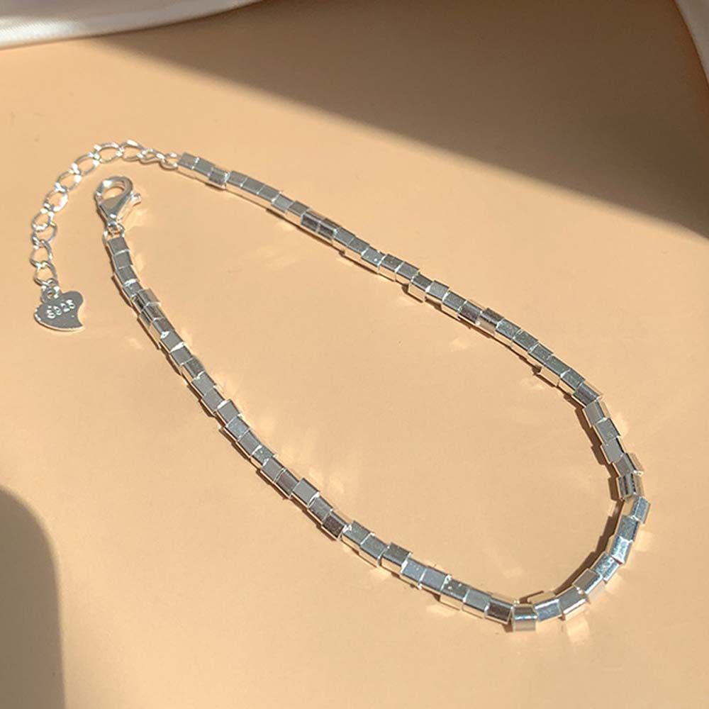 Vòng tay chuỗi hạt nhiều màu sắc bằng kim loại thời trang cá tính cho nữ