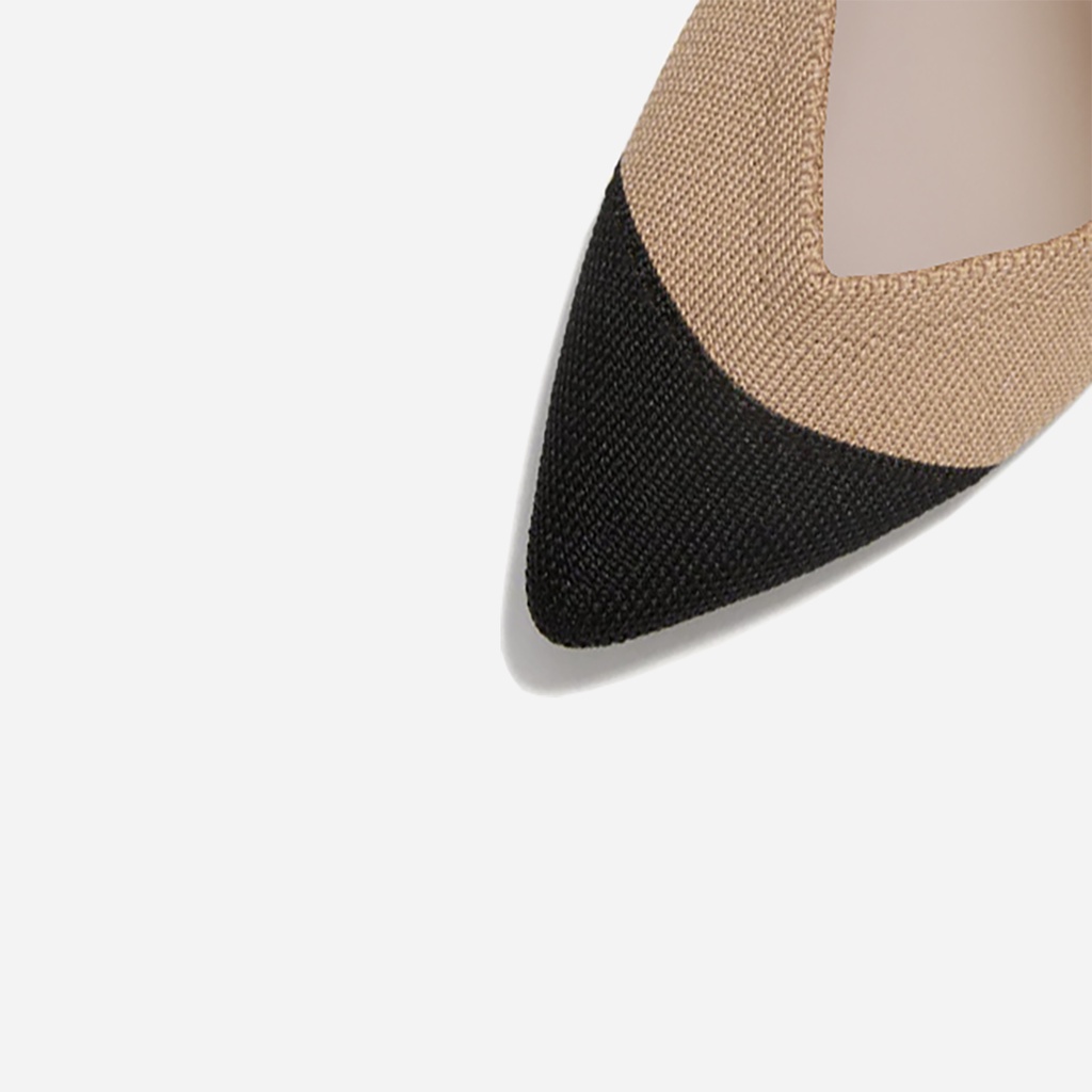 CORII - Giày Búp Bê The Point 2.0 Thời Trang và Thoải Mái Nhất - CR017 Đen và Kem