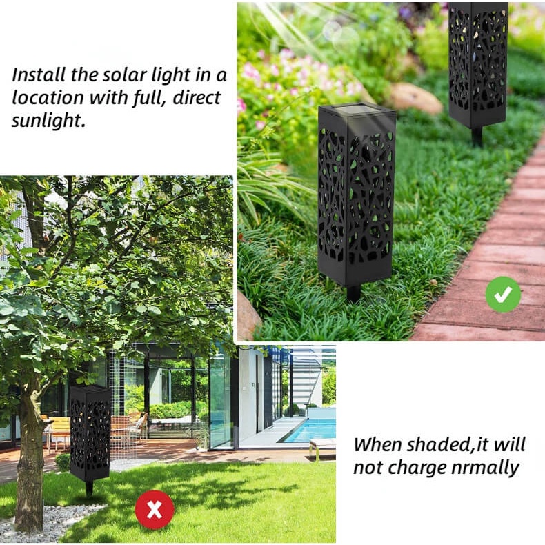 Đèn Led Năng Lượng Mặt Trời Chống Thấm Nước Trang Trí Lối Đi Sân Vườn/Giáng Sinh