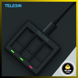 [Rẻ vô địch] Dock sạc 3 pin Gopro 9 TELESIN đời mới