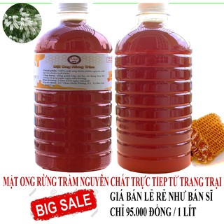 Mật Ong Rừng Tràm 1000ml (Giá Gốc, Bao Đủ Lít)
