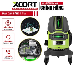 Máy cân bằng laser 5 tia XCORT Tặng kèm chân đế và phụ kiện