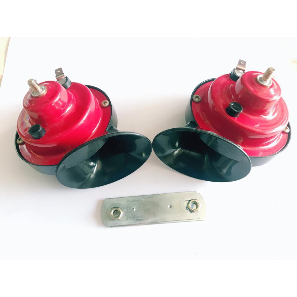 Còi sên 12v hộp sắt BSEOCH (Đôi) Cặp Còi Sên, kèn sò 12v