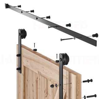Ray lùa cửa màu đen - Bộ phụ kiện cửa treo