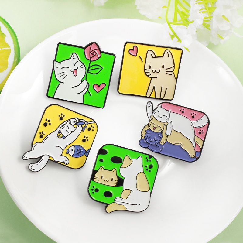 Trâm Cài Áo Hình Mèo Dễ Thương