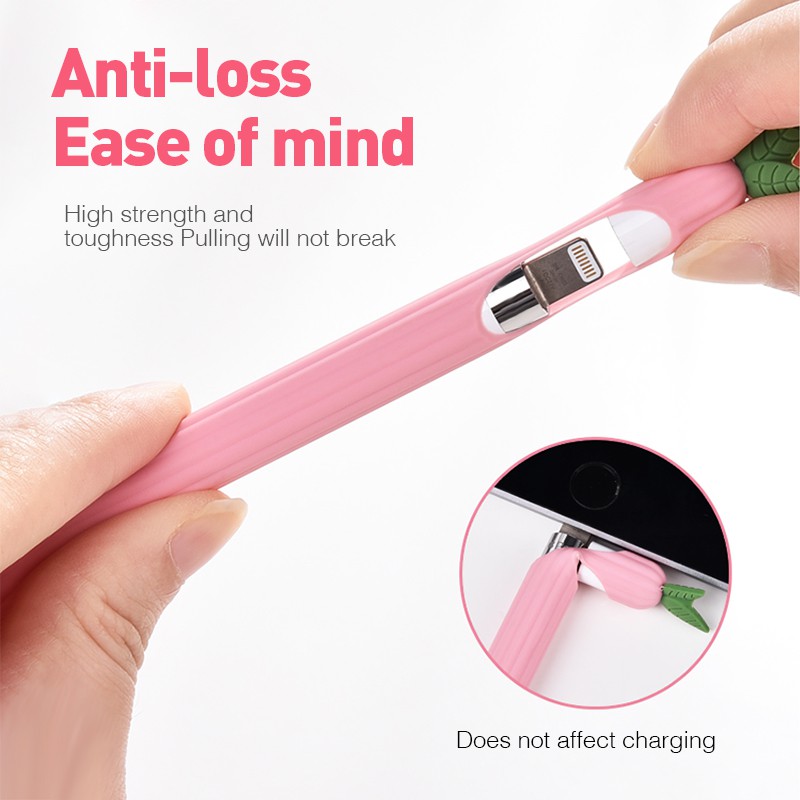 Nắp Đậy Bút Cảm Ứng Apple Pencil 1rd / 2th Generation iPad Hình Rau Củ Dễ Thương