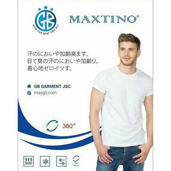 Áo ba lỗ nam cotton Maxtino xuất nhật