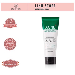 Sữa Rửa Mặt Cho Da Mụn Some By Mi 100ml 30 Days Miracle Acne Clear Foam