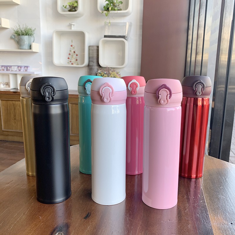 Bình giữ nhiệt nóng lạnh 550ml, bình đựng nước inox 304, kèm quai xách tiện lợi, giữ nhiệt siêu lâu