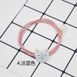 Dây buộc tóc đính mặt mèo dễ thương