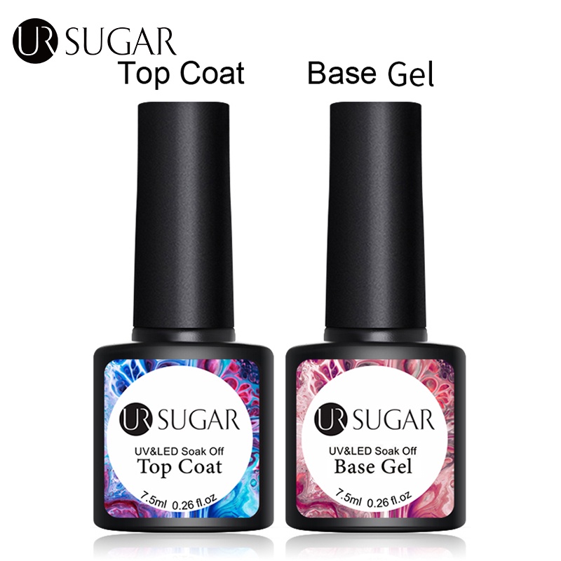 UR SUGAR Lọ sơn bóng UV / Sơn nền dạng gel thương hiệu UR SUGAR 7.5ml dùng để trang trí móng nghệ thuật