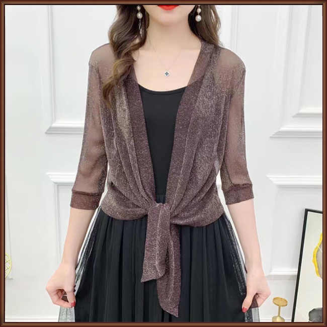 Áo Khoác Lưới Chống Nắng Màu Sắc Đơn Giản Dành Cho Nữ