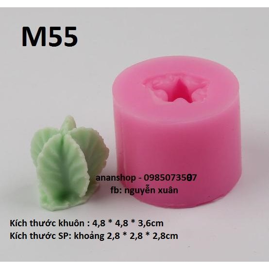 Khuôn silicon cây xương rồng M55