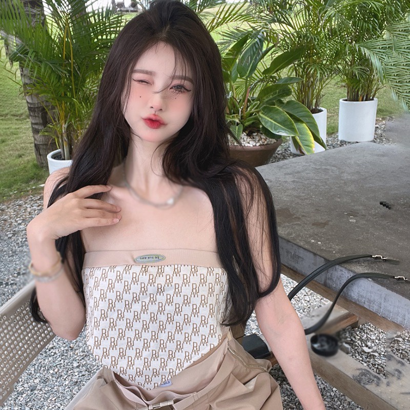 Áo Ống Không Tay Thiết Kế Không Đồng Đều Quyến Rũ Thời Trang Theo Phong Cách Hàn Quốc Cho Nữ