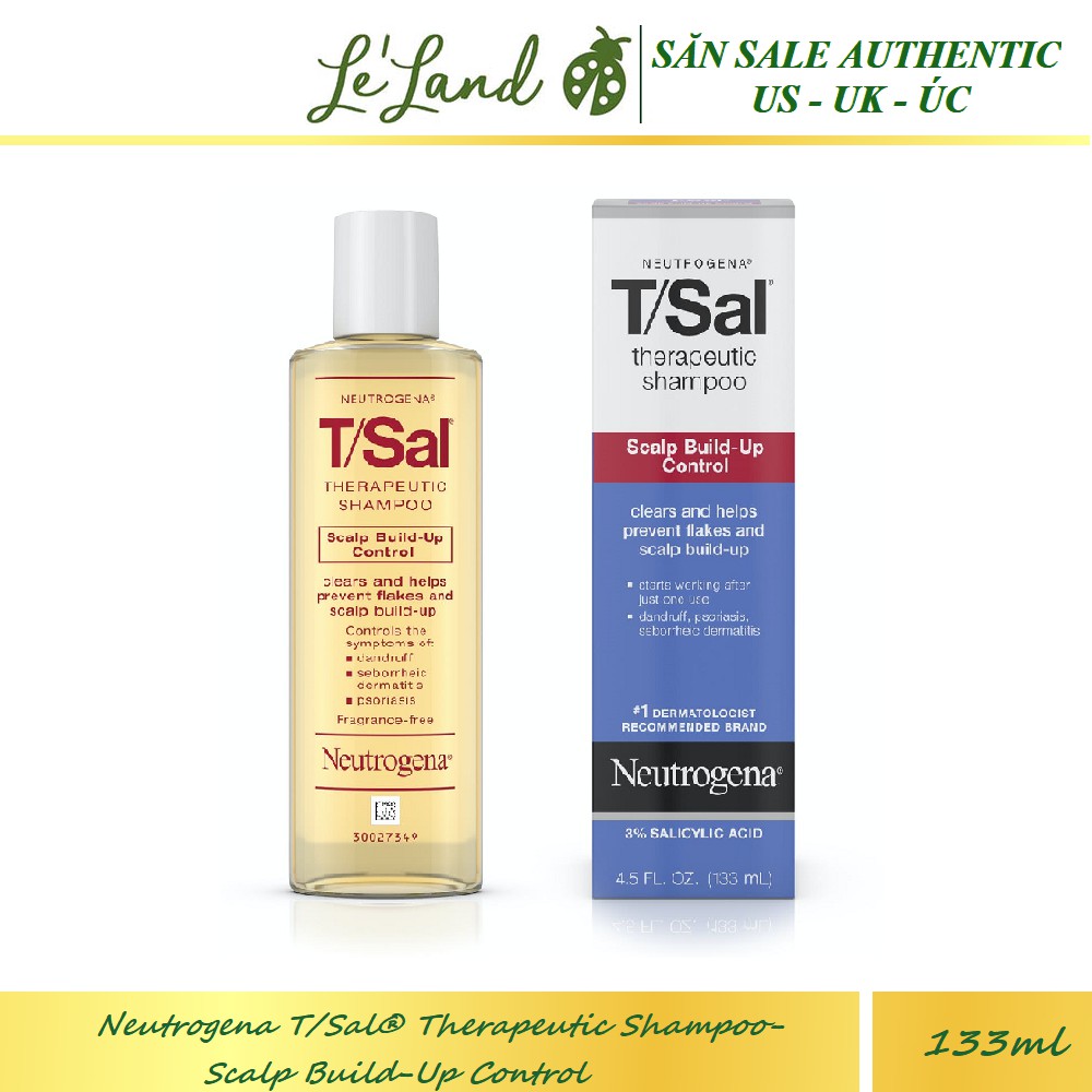 Bill US - Dầu Gội trị vảy nến Neutrogena T/Sal® Therapeutic Shampoo-Scalp Build-Up Control 133ml