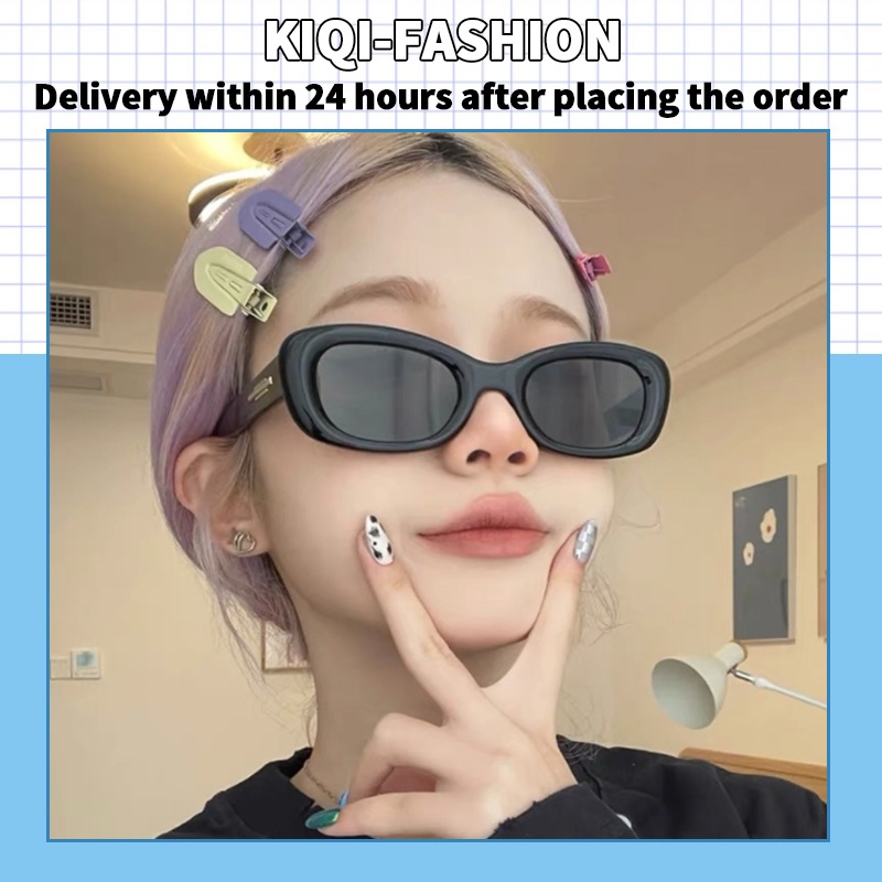 (KIQI-FASHION) COD Kính Mát Chống Tia UV400 Hình Oval Thời Trang Dành Cho Nữ