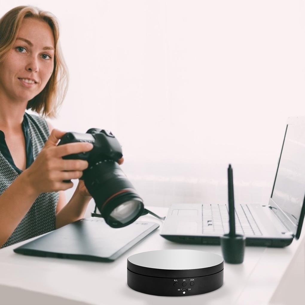 [Choo] 360° Bàn Xoay Tự Động Bằng Điện Dùng Trưng Bày Sản Phẩm Chụp Ảnh