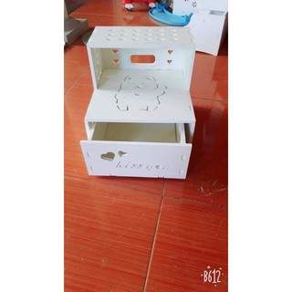 kệ để chân có ngăn kéo