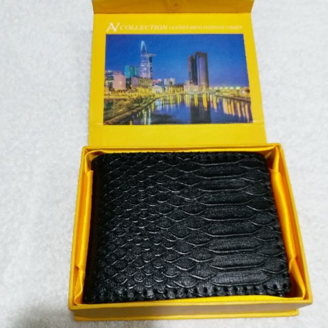 Bóp ví thái lan, da bò thật 100% (nguyên hộp)